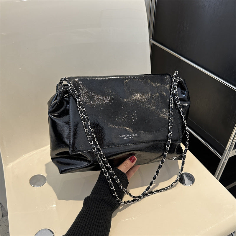 Capacity Fashion Simple Commute Chain Female Early Autumn Easy Shoulder Bags