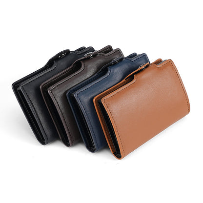 Automatic Pop-up Metal Aluminum Box Credit Card Holder