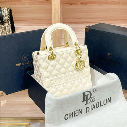 Women's Diamond Style Sheep Pattern Diana Fashion Handbags