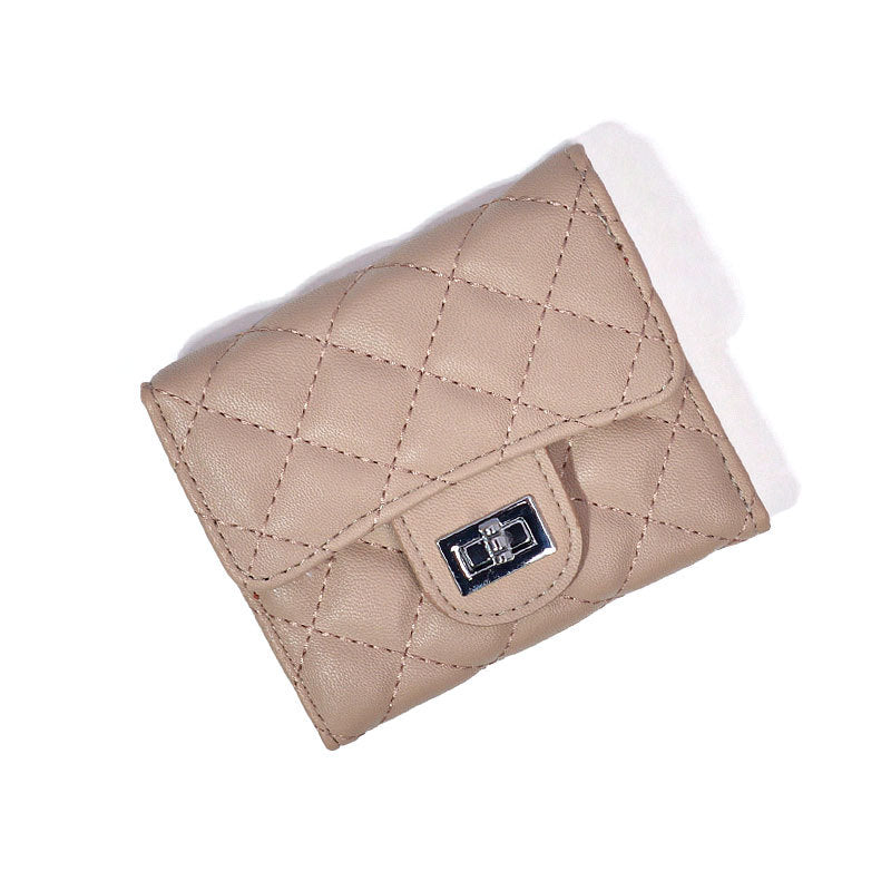 Women's Online Classic Style Rhombus Zipper Simple Ladies Wallets