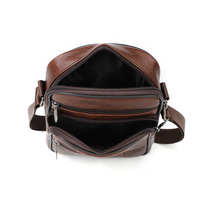 Men's Beautiful Vertical Top Layer Cowhide Men's Messenger Bags