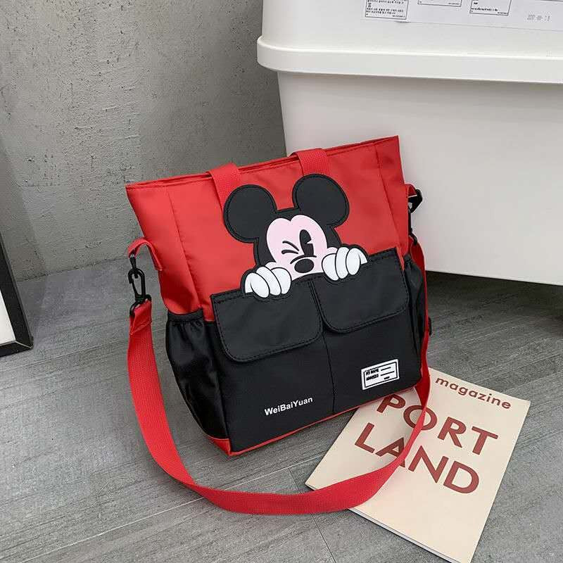 Sacs à bandoulière portables pour enfants avec dessin animé mignon Mickey Mouse