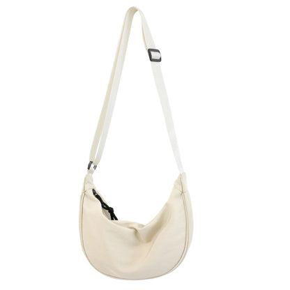 Men's Pure Color Trendy Cool Fashionable Dumpling Simple Shoulder Bags