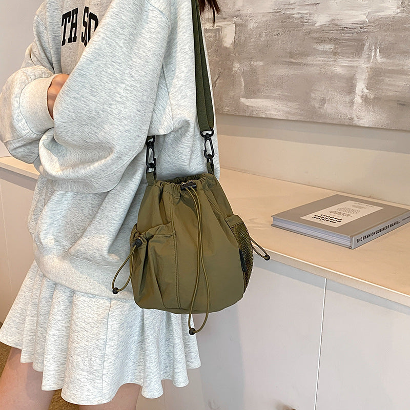 Women's Korean Style Art Neutral Niche Cloth Crossbody Bags