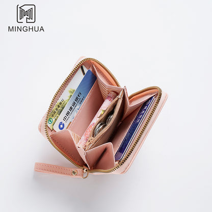 Women's Beautiful Pouch Zipper Mini Short Ladies Wallets