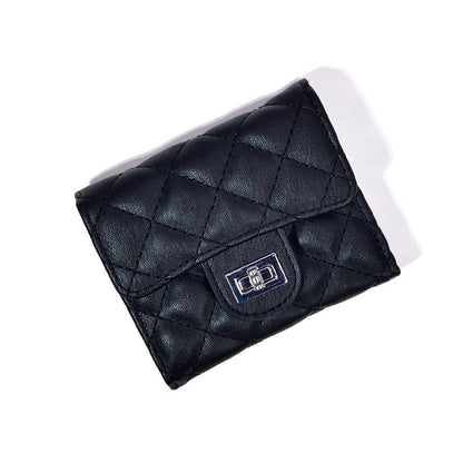 Women's Online Classic Style Rhombus Zipper Simple Ladies Wallets