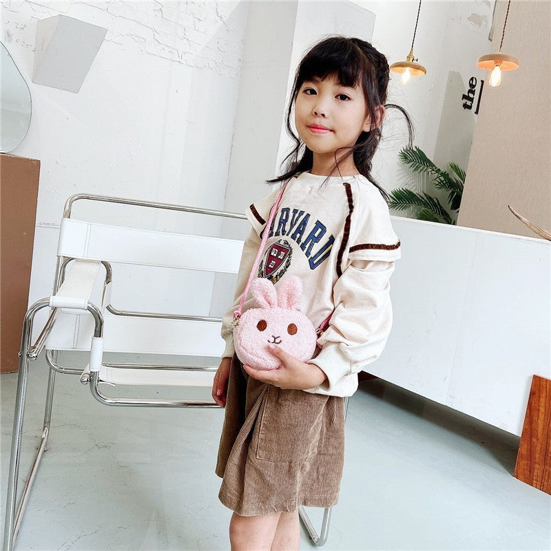 Children's Small Fashion Princess Accessory Cute Plush Children's Shoulder Bags