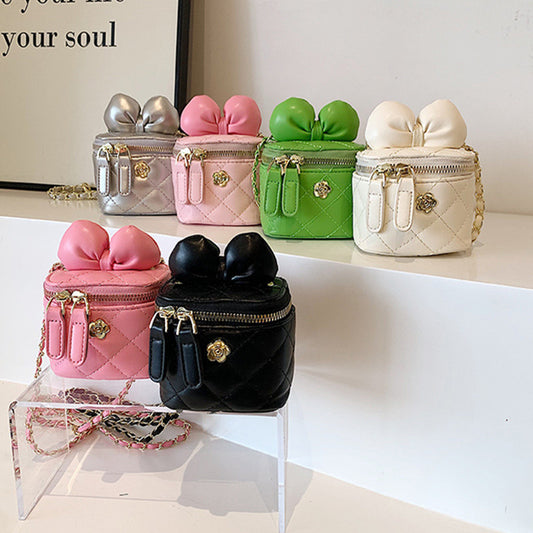 Children's Female Classic Style Box Street Shot Children's Shoulder Bags