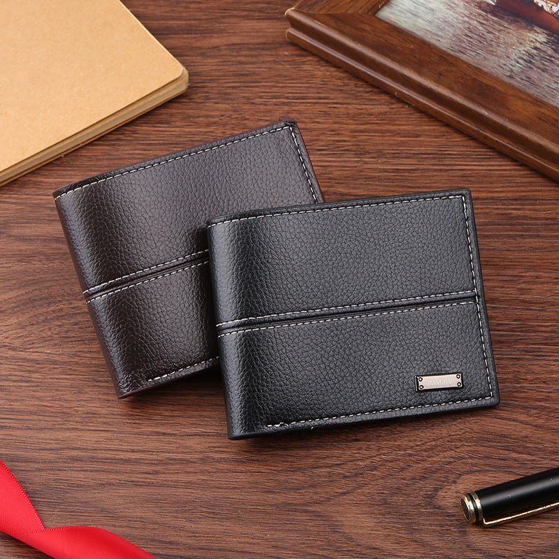 Men's Short Business Simplicity Fashion Soft Leather Men's Wallets