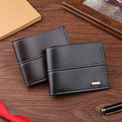 Men's Short Business Simplicity Fashion Soft Leather Men's Wallets