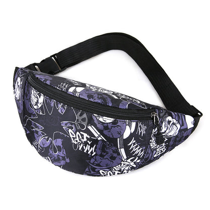 Men's Beautiful Printed Close-fitting Stall Goods Waist Packs