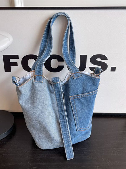 Petits sacs seau en jean pour femmes, sacs de mode de niche d'été