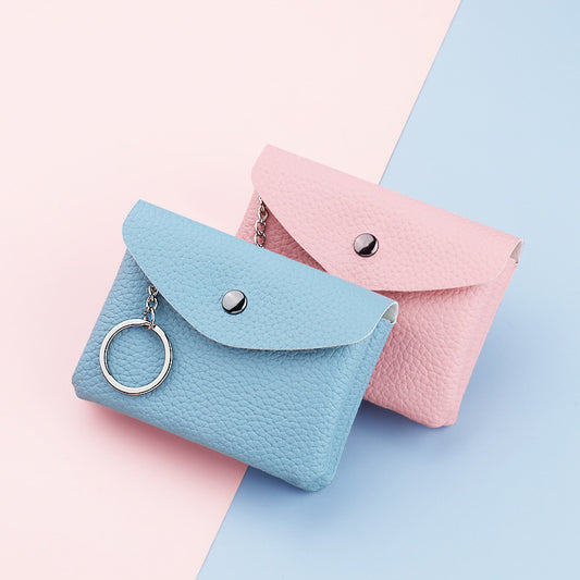 Women's Simple Pocket Small Mini Zipper Purses