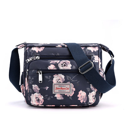 Women's Nylon Printed Mother Outdoors Commute Crossbody Bags