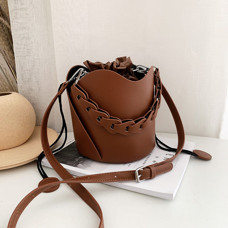 Women's Trendy French Design Fashionable Retro Bucket Bags