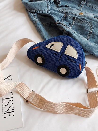 Mini sacs tendance pour enfants de style coréen avec motif de voiture de dessin animé