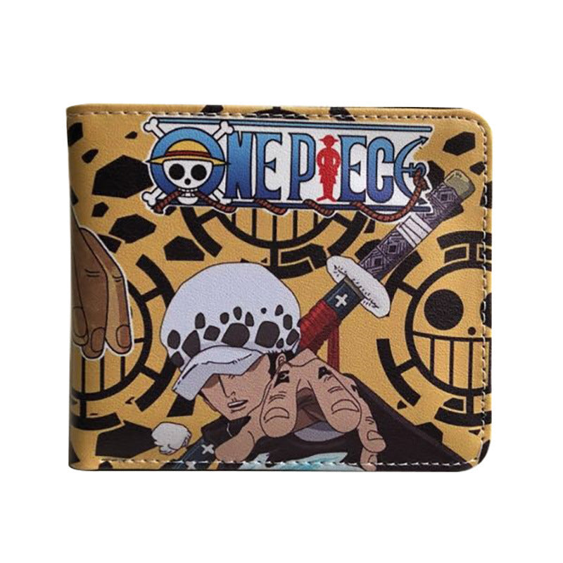 Anime One Piece Short Unisex Leather Ladies Wallets