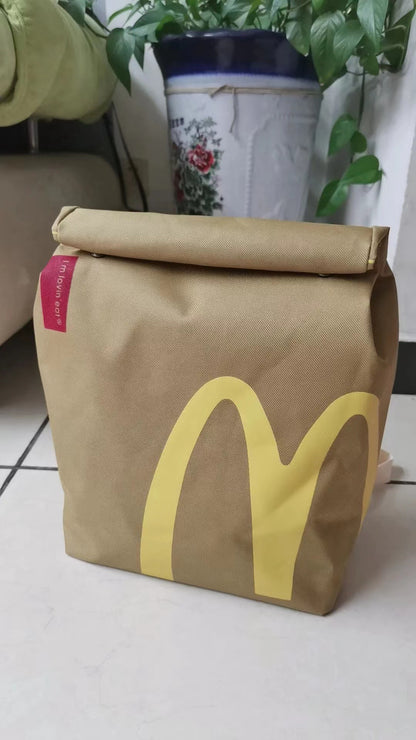 Sacs à bandoulière pour boîte à lunch avec impression sur papier McDonald