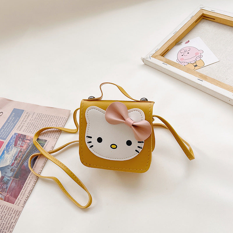 Nouveaux sacs d'accessoires pour enfants avec un joli nœud en forme de chat