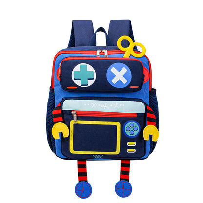 Sacs d'école pour enfants de petite taille, robot de dessin animé, pour la maternelle, pour les classes intermédiaires et avancées