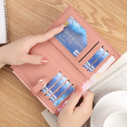 Women's Korean Large Capacity Mid-length Clutch Simple Ladies Wallets