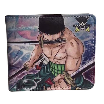 Anime One Piece Short Unisex Leather Ladies Wallets