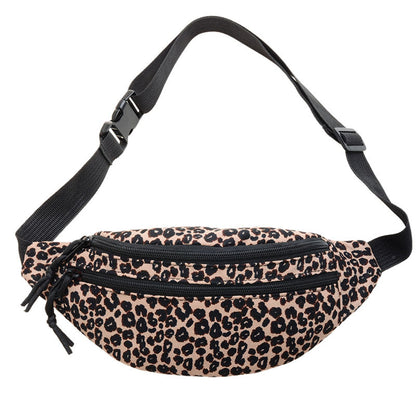 Women's Leopard Print Portable Fashion Point Waist Packs