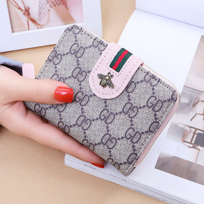 Women's Vintage Short Zipper Simple Cute Ladies Wallets