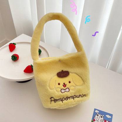 Women's Plush Present Cute Melody Lunch Shoulder Bags