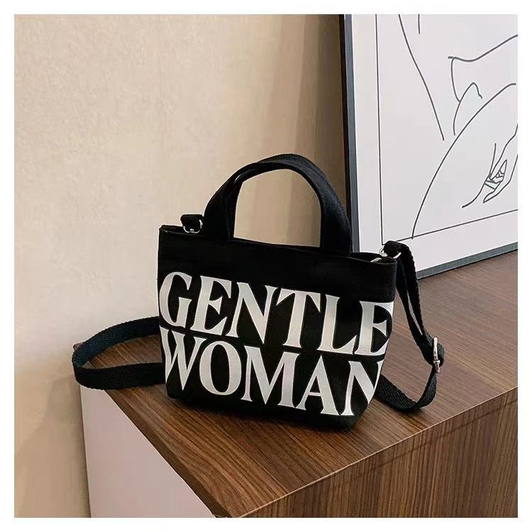 Women's Printed Canvas Fashion Portable Mini For Shoulder Bags