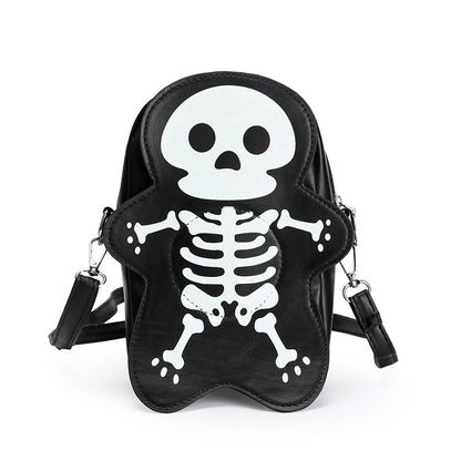 Women's Niche Trendy Funny Cute Ghost Skull Bags