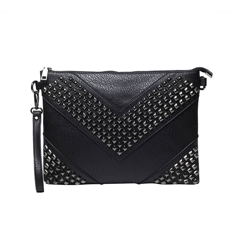 Women's & Men's & Fashion Rivet Clutch Ding Envelope Handbags