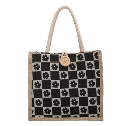 Women's Linen With Hand Gift Fresh Go Handbags