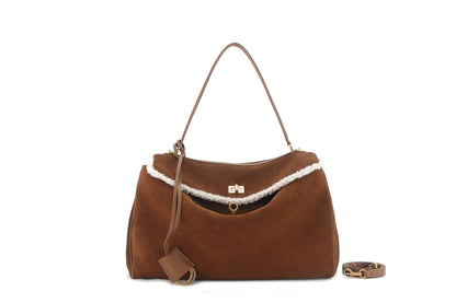 Cool Suede Matte Leather Kelly Underarm Shoulder Bags