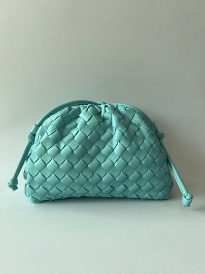 Women's Woven Cloud Retro Simple Dumpling Mini Handbags