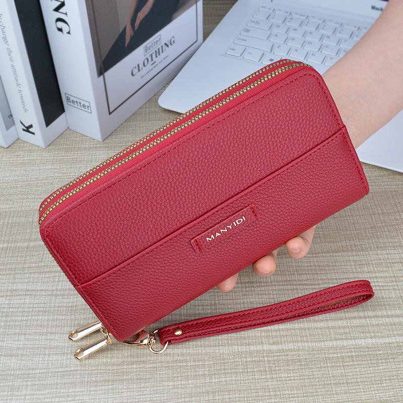 Women's Zip Clutch Female Fashion Large Capacity Layer Ladies Wallets