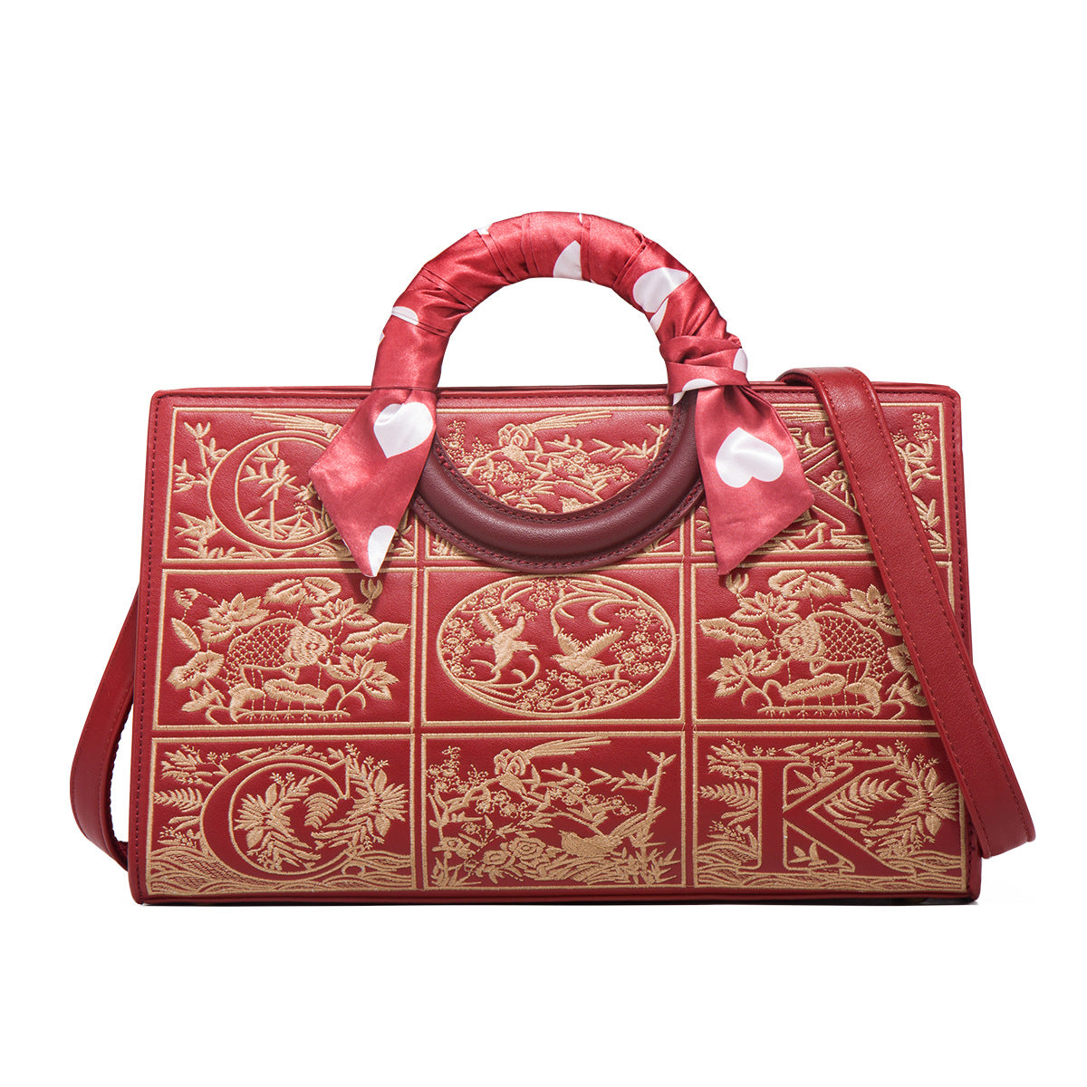 Women's Embroidered Mother Elegant Red Wedding High-grade Handbags