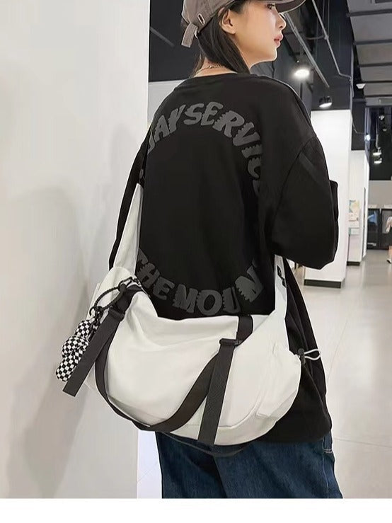 Sacs messagers polyvalents simples et tendance pour hommes et femmes, de grande capacité