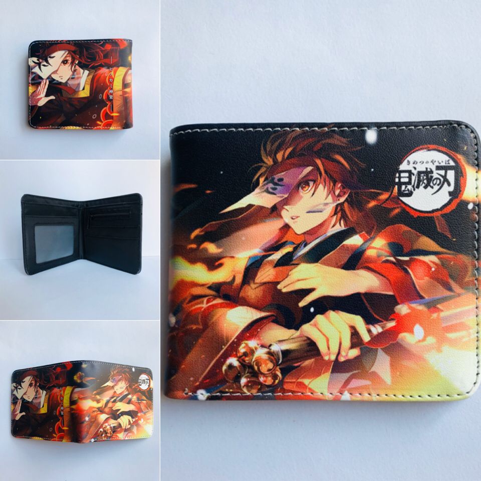 Anime Peripheral Ghost Blade Extinction Cartoon Printed Character Ladies Wallets