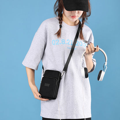 Female Pure Color Mobile Vertical Mini Phone Bags