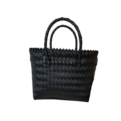 Women's Twill Hand-woven Woven Large Capacity Hand Handbags