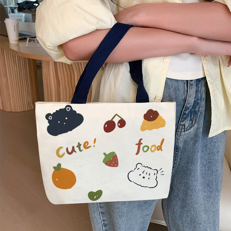 Canvas Female Cartoon Cabs Fashion Korean Handbags