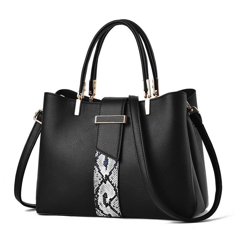 Women's Snake Pattern Large Capacity Mom Fashion Handbags