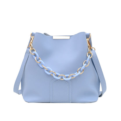 Women's Style Bucket Trendy Fashion Chain Hand Shoulder Bags