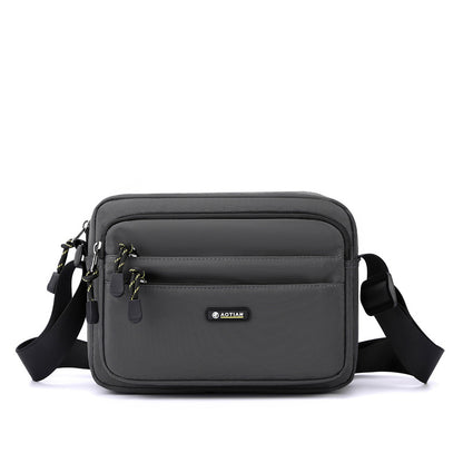 Men's Horizontal Oxford Cloth Simple Fashion Trendy Men's Messenger Bags