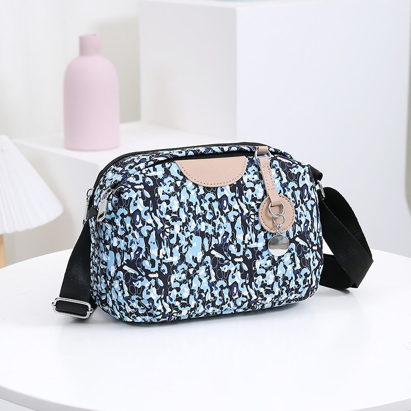 Women's Printed Large Capacity Korean Small Square Crossbody Bags