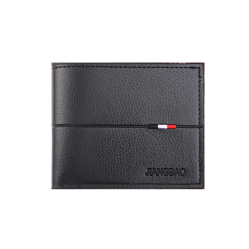 Men's Horizontal Bank Credit Short Multiple Slots Men's Wallets