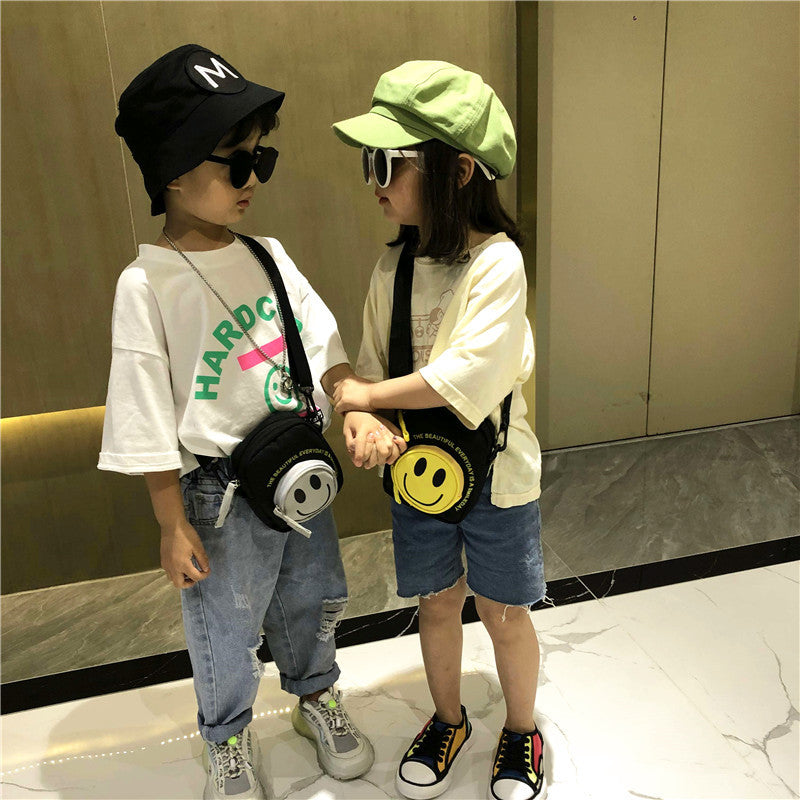 Children's Smiley Mini Summer Cute Cartoon Fashion Children's Shoulder Bags