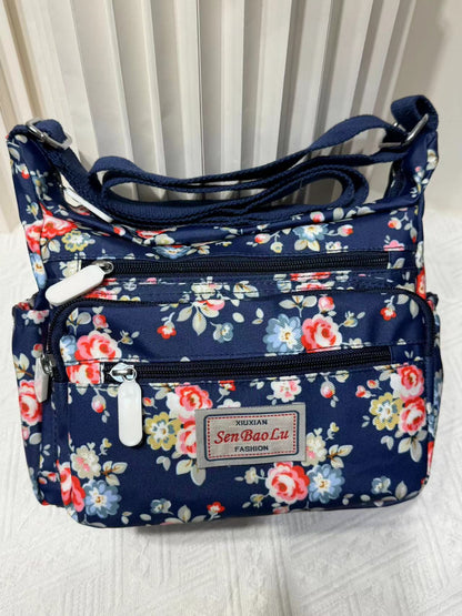 Women's Nylon Printed Mother Outdoors Commute Crossbody Bags