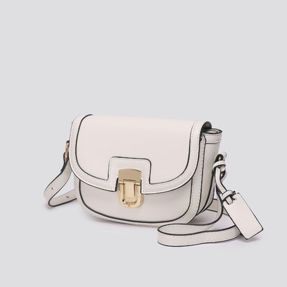 Contrast Color One Saddle Trendy Retro Crossbody Bags